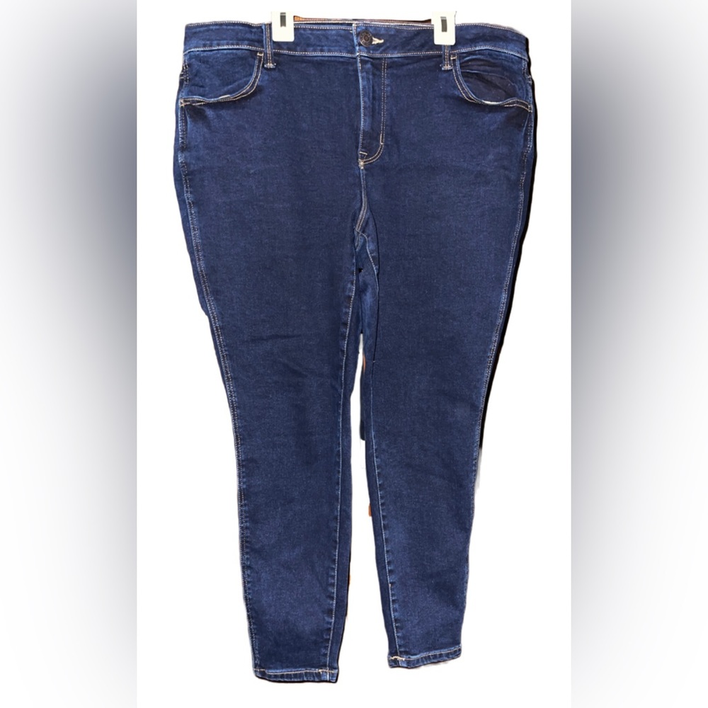 M Jeans By Maurices Mid Rise Dark Denim Size XL Short